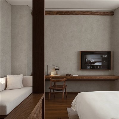 Vinyl Wall Covering in The Room